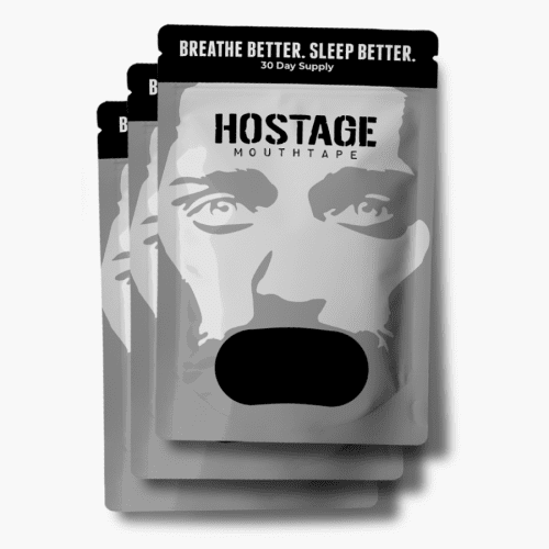 hostage tape 3 month bundle of mouth tape trusted by 100,000+ people and UFC showing that this will stop snoring is beard friendly and is life changing sleep 